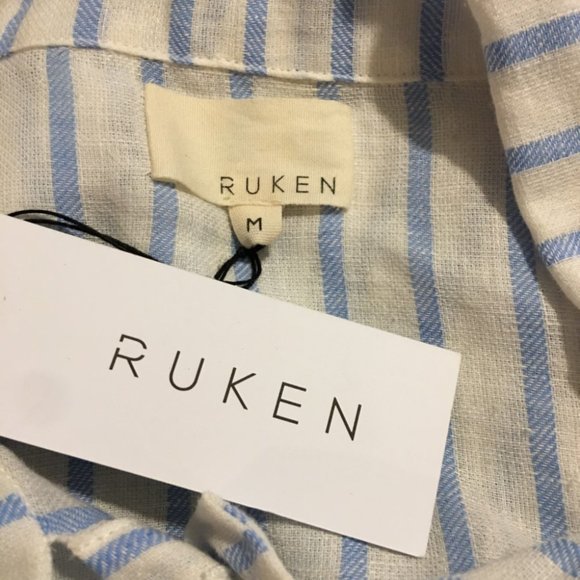 Ruken Striped Shirt Dress - NWT - Medium - Picture 7 of 7